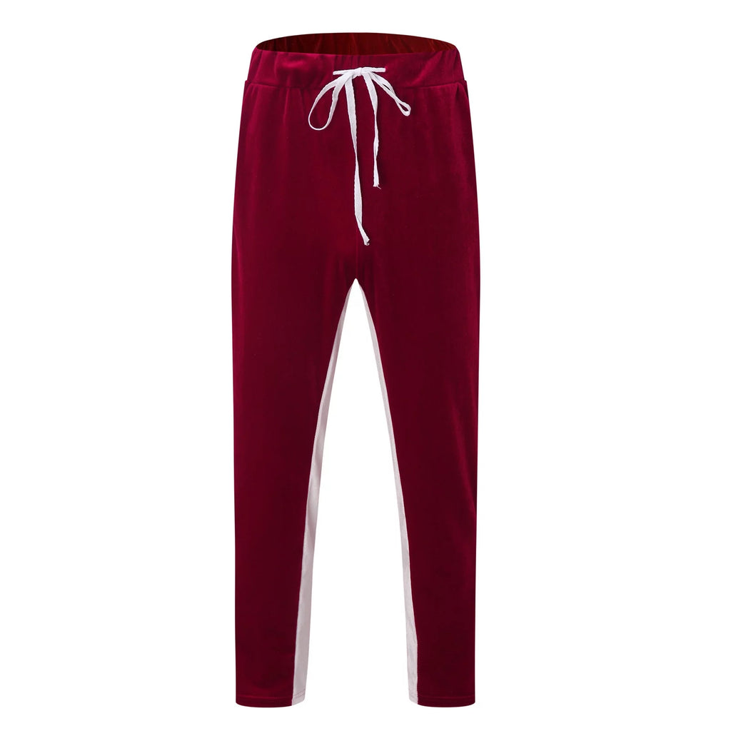 Velour Tracksuit Mens,2023 Men'S Velour Tracksuit 2 Pieces Winter Warm Full Zip up Jacket Sweatpants Fitness Sportswear Sweatsuit Jogger Sets